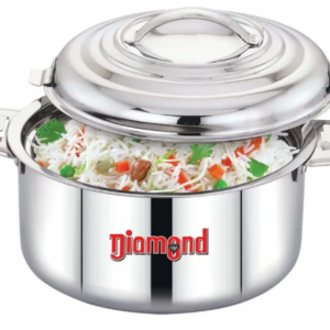 DIAMOND Stainless Steel 10 Ltr Double Wall Insulated Casserole/hot Pot/Serving Pot