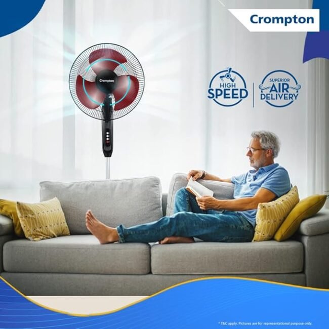 Crompton Highspeed Pedestal Fan - Image 4