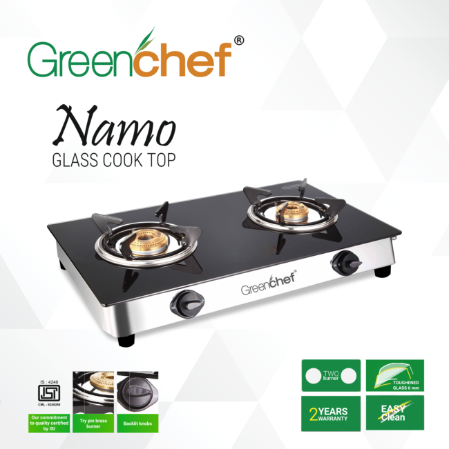 Greenchef Glasstop 2 Burner Namo - Image 3