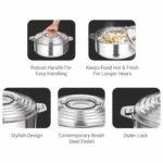 MILTON Galaxia Double Walled Stainless Steel Casserole, 7.5 litres, Silver - Image 5