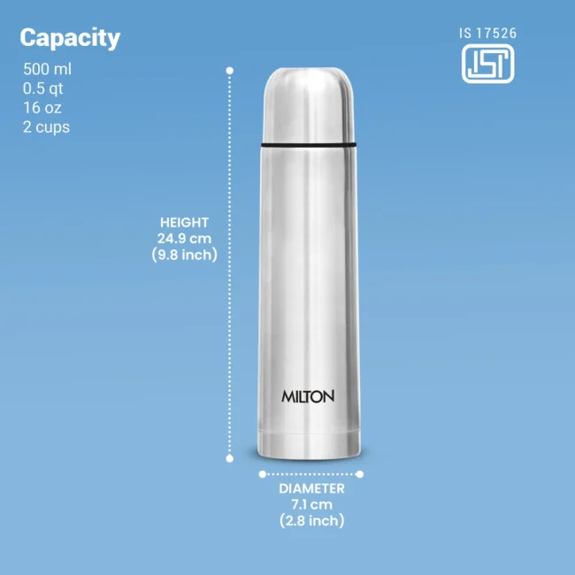 Milton Flip Lid Thermosteel Bottle 500 ml - Image 5
