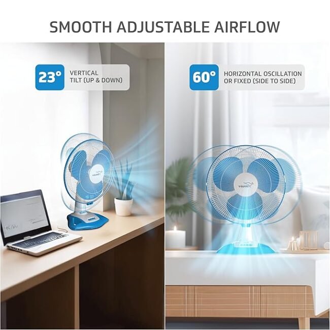 V-Guard Table Fan| Maximum Airflow with Low Noise Operation - Image 5