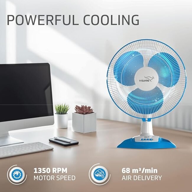 V-Guard Table Fan| Maximum Airflow with Low Noise Operation - Image 2